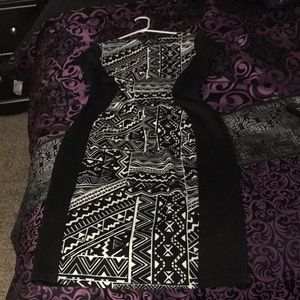 Black and white dress